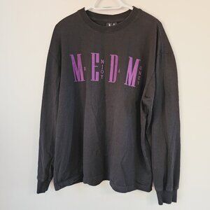 MEDM Sweatshirt Unisex Adult Black Mr Enjoy Da Money Print XL Cotton Urban Rap